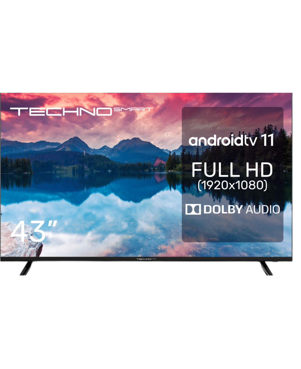 TECHNO SMART UDG50HR680ANTS Телевизор TECHNO KDG43GR680ANTS