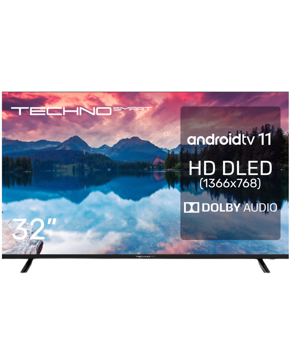TECHNO SMART UDG50HR680ANTS Телевизор TECHNO KDG32GR680ANTS